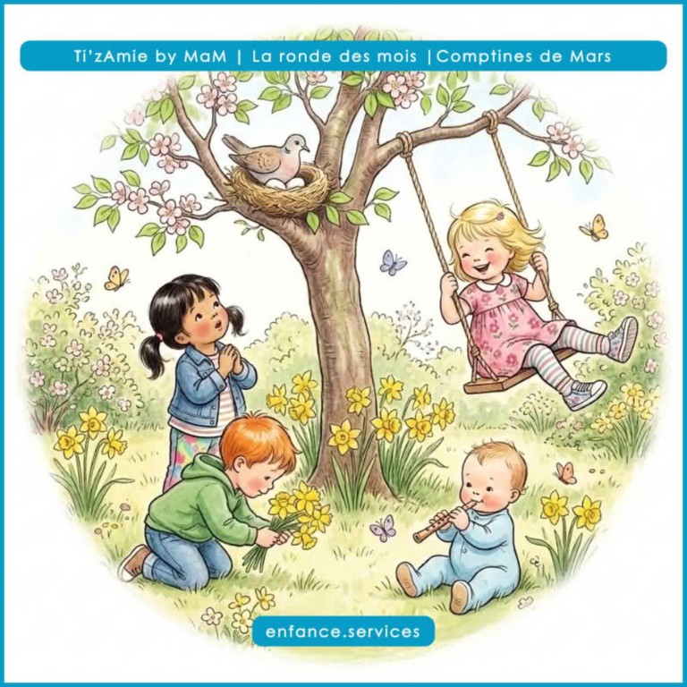 Playlist de comptines de mars | Pour les petites oreilles | Ti'zAm.ie