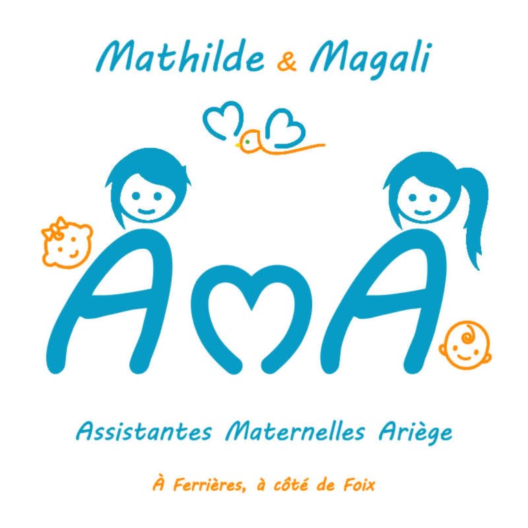 Assistantes Maternelles Ariège · Service d'accueil | AMA bu MaM | Logo