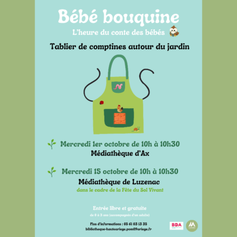 " Le tablier autour du jardin" Ti'zOursons de l'Ariège - Le portail des enfants et des familles en Ariège