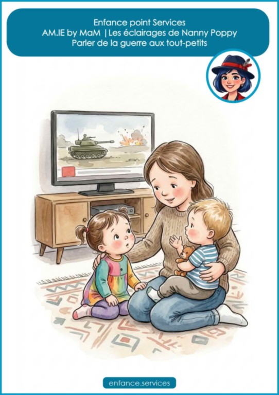 Parler de la guerre aux tout-petits avec Nanny Poppy | AM.IE by MaM Parler de la guerre aux tout-petits | Enfance point Services by MaM