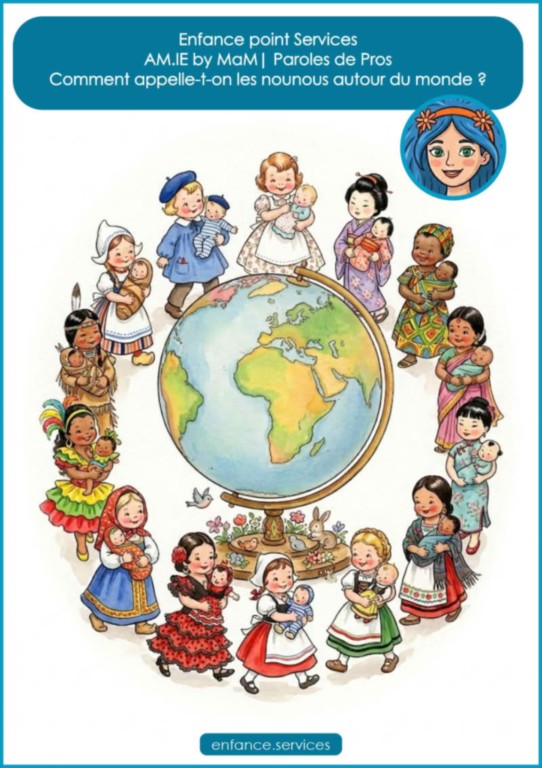 Noms des "Nounous" auour du monde | Enfance point Services by MaM