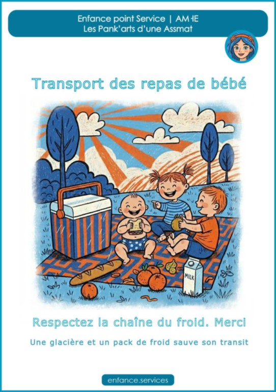 Transport des repas de bébé | Enfance point Services by MaM