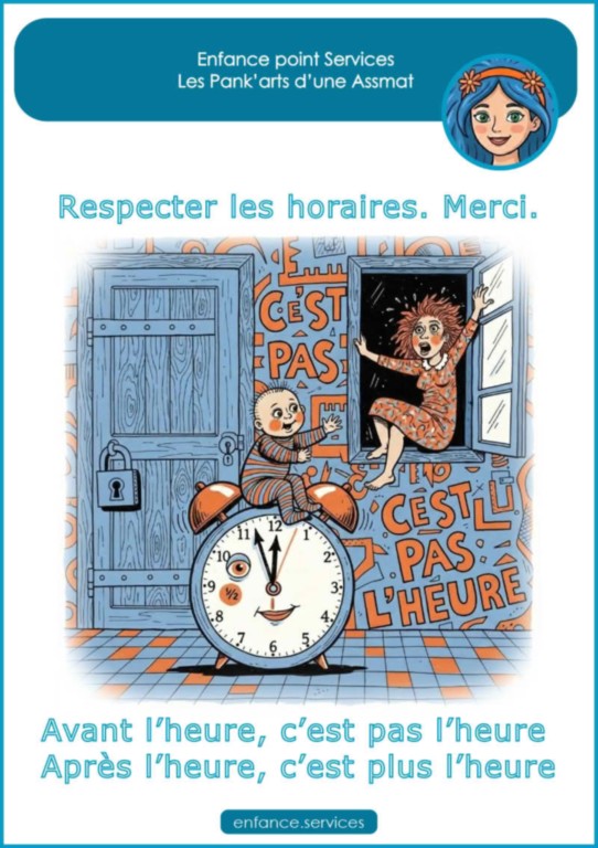 Le respect des horaires est la base du rexpect mutuel | Enfance point Services by MaM