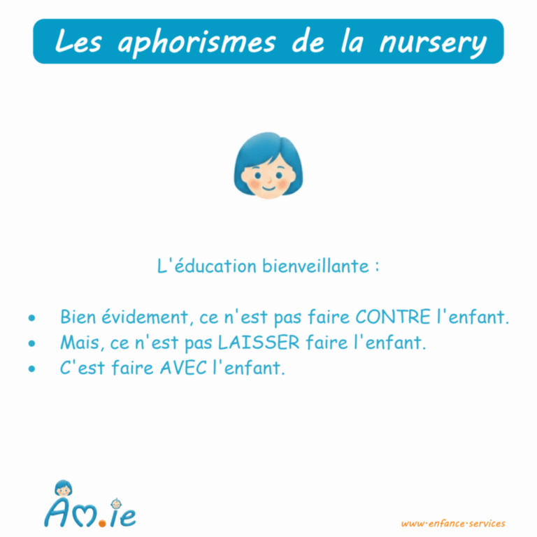 "L'éducation bienveillante, c'est..." Paroles de pros - Les aphorisme de la nursery - by Am.ie