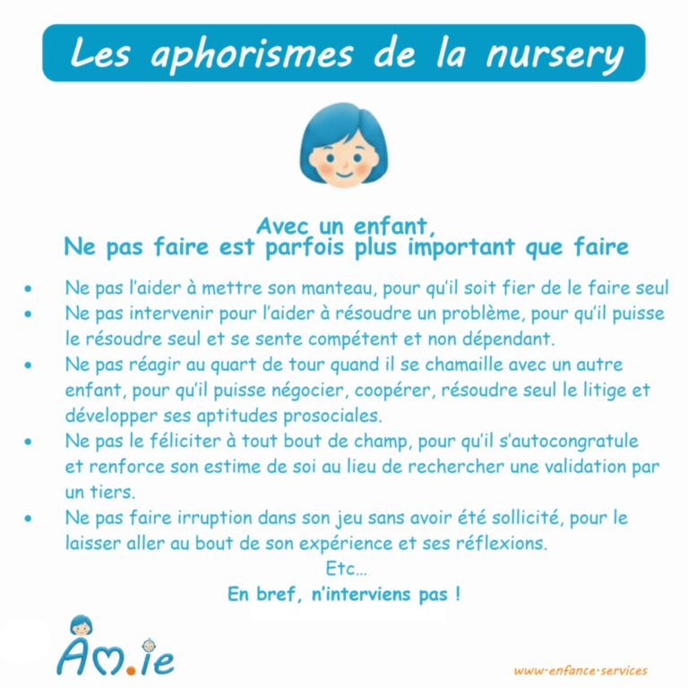 "Faire ou ne pas faire" Les aphorisme de la nursery - by Am.ie