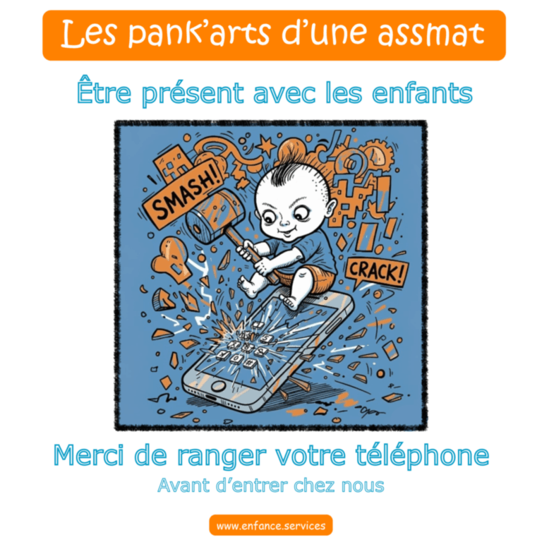 "No phone in here please" Les pank'arts d'une assmat - by Am.ie