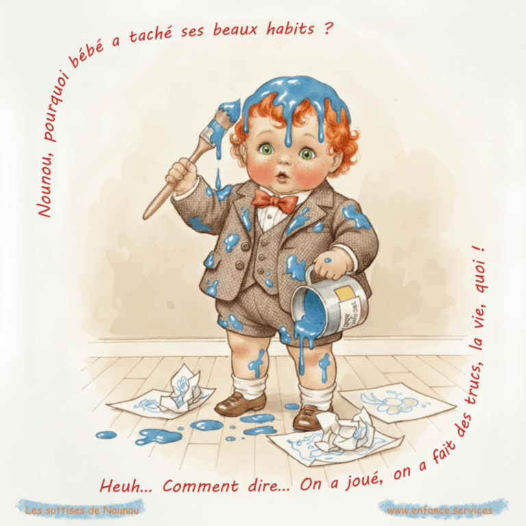 "Bébé est taché ! C'est la vie..." Les sottises de Nounou