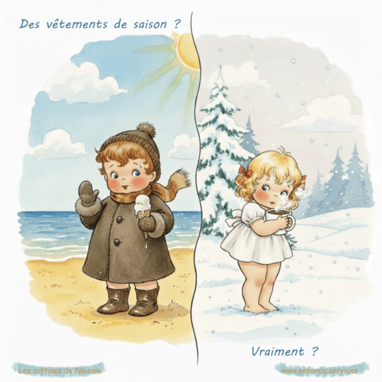 "Des vêtements de saison, vraiment ?" les sottises de Nounou