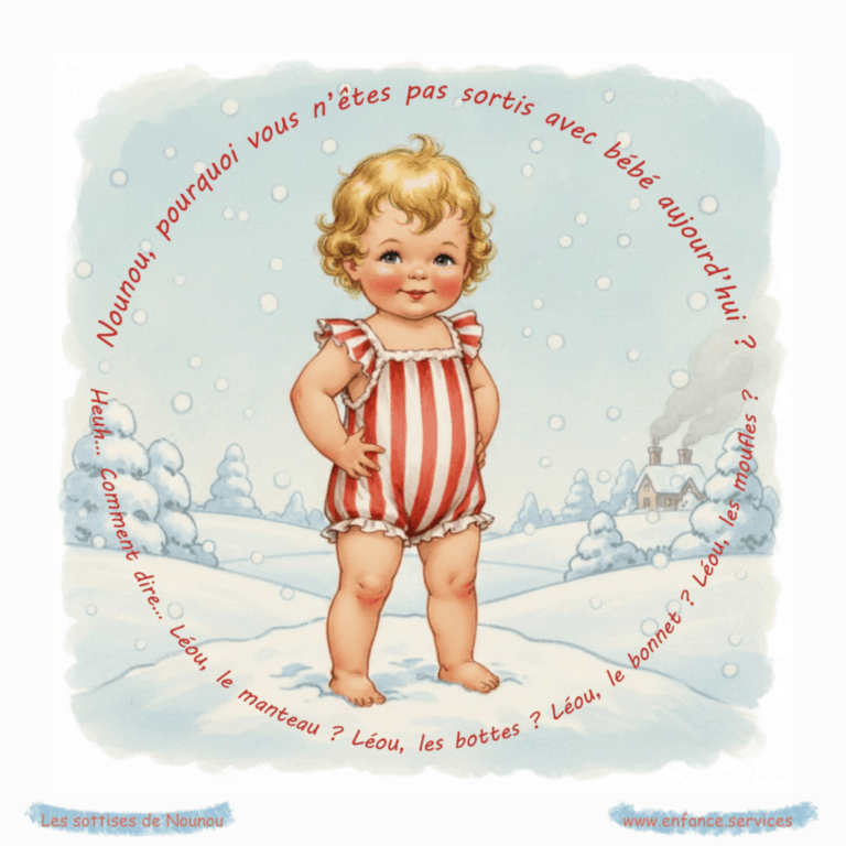"Bébé n'est pas sorti ?" Les sottises de Nounou